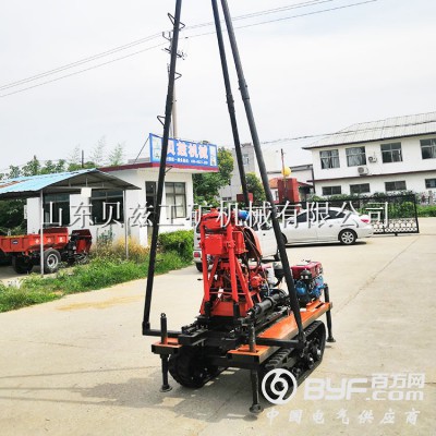 50米液压取芯钻机 浅孔勘探取样钻机 小型履带打井机图4