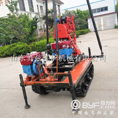 50米液压取芯钻机 浅孔勘探取样钻机 小型履带打井机图5