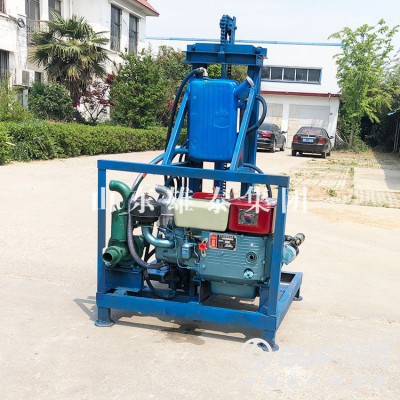 牵引式百米水井钻机 家用柴油小型打井机 便捷式农田灌溉井设备图2