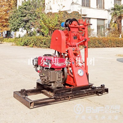 50米立式液压勘探取样设备履带式家用打井机工程地勘取芯钻机图2