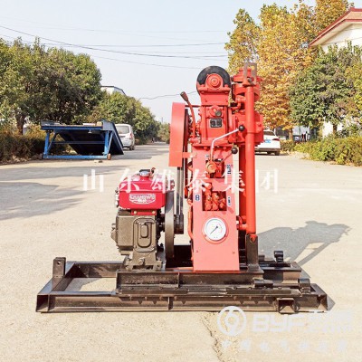 50米立式液压勘探取样设备履带式家用打井机工程地勘取芯钻机图3