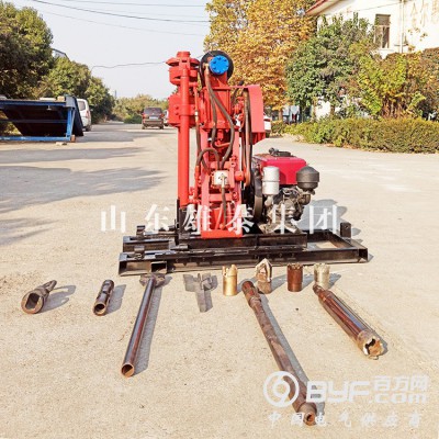 50米立式液压勘探取样设备履带式家用打井机工程地勘取芯钻机图4