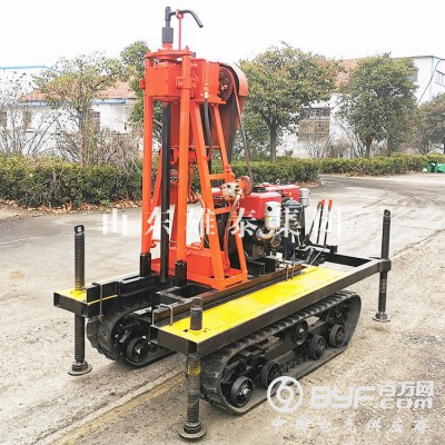 50米立式液压勘探取样设备履带式家用打井机工程地勘取芯钻机图5