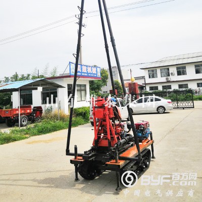 50米立式液压打孔钻机 环境监察取样设备履带家用便捷式打井机图3