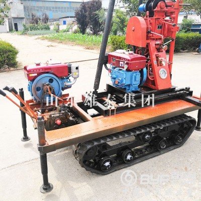 50米立式液压打孔钻机 环境监察取样设备履带家用便捷式打井机图4