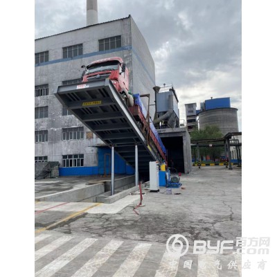 100T液压翻板卸车平台图2
