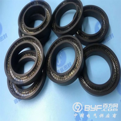 四氟碳纤维泛塞封,改性四氟整体弹簧蓄能密封圈,耐磨孔轴泛塞封图2
