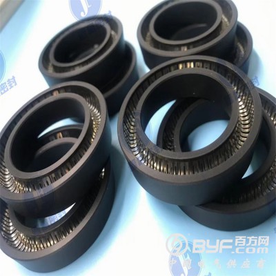 四氟碳纤维泛塞封,改性四氟整体弹簧蓄能密封圈,耐磨孔轴泛塞封图3