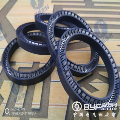 四氟碳纤维泛塞封,改性四氟整体弹簧蓄能密封圈,耐磨孔轴泛塞封图4