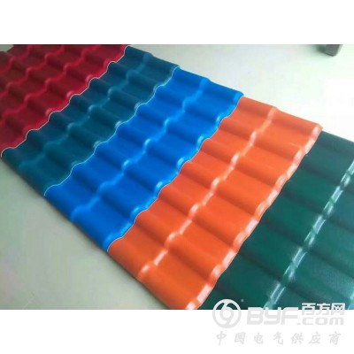 供应PVC合成树脂瓦生产线_仿古屋面琉璃瓦设备图2