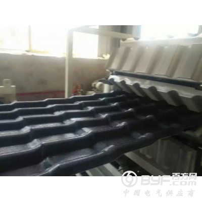 供应PVC合成树脂瓦生产线_仿古屋面琉璃瓦设备图5