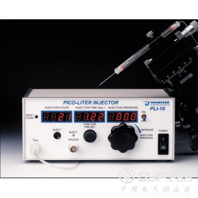 Warner斑马气压皮升泵显微注射泵PLI-10