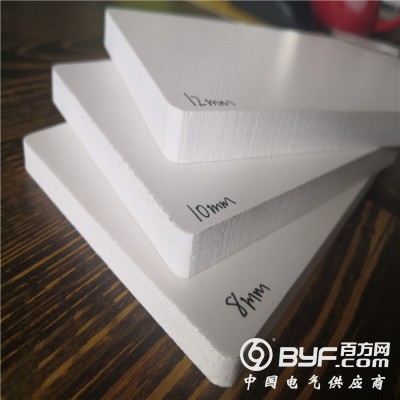 供应PVC发泡板材广告装饰雕刻橱柜浴柜用雪弗板白色PVC板图2