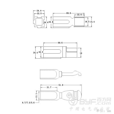 直供120A600V大功率电源插头图4