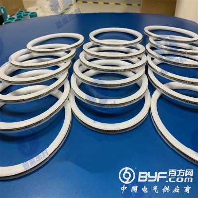 端面外开口泛塞封  聚四氟乙烯平面弹簧蓄能密封圈图2