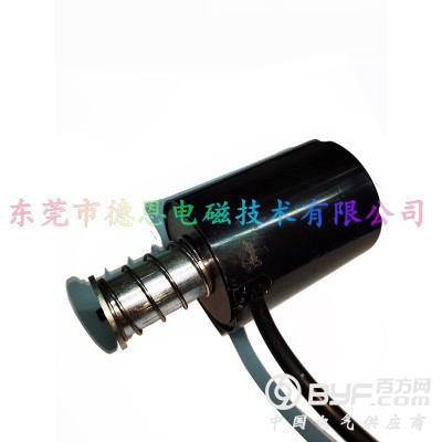 圆管推拉断电自锁行程推力插销电磁铁5000N图3