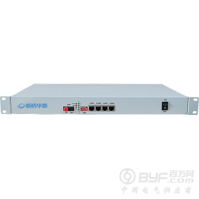 新桥华泰综合多业务光端机光纤传4E1+4路电话4路百兆网络图2